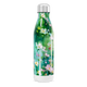 Garrafa Inox - Floral Verde com Flores
