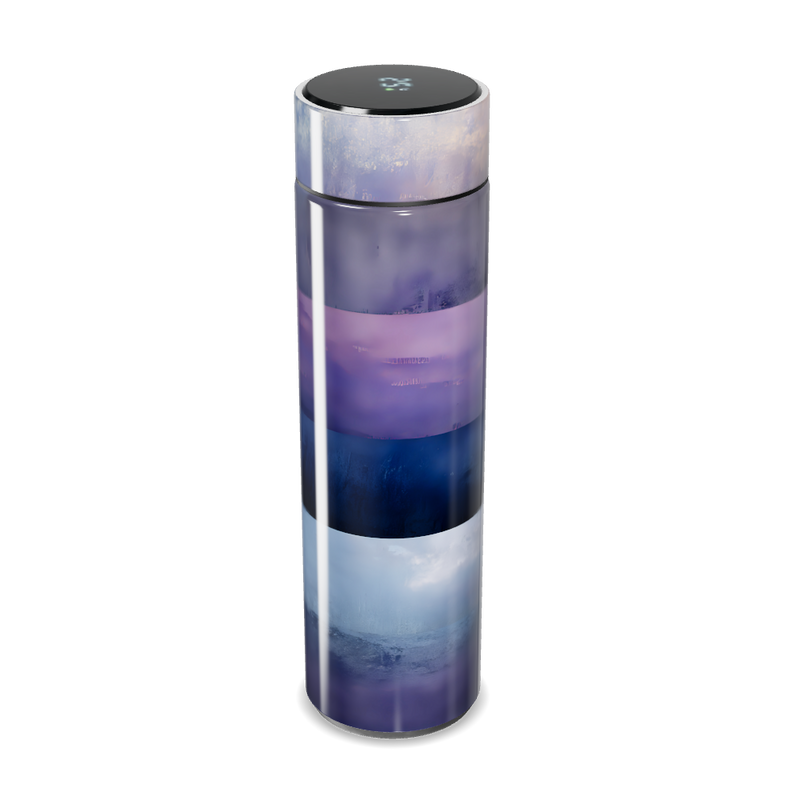 Garrafa Térmica Touch Azul Roxo Inox