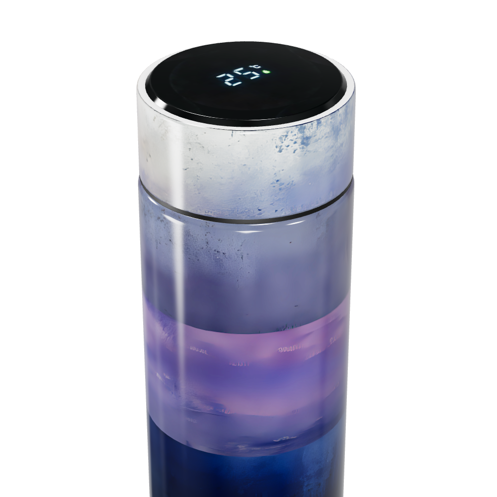 Garrafa Térmica Touch Azul Roxo Inox