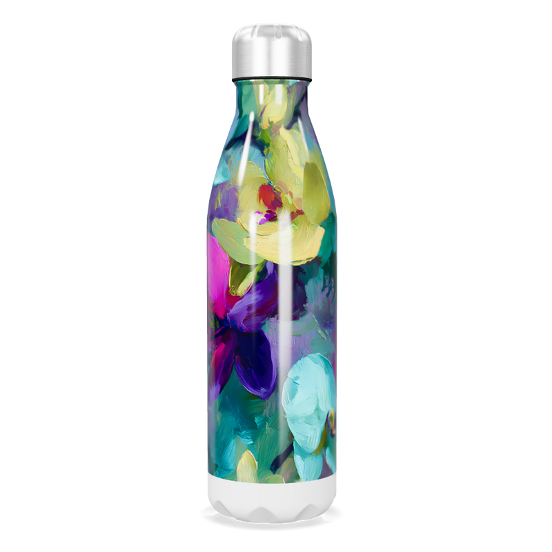 Garrafa Inox - Estampa Floral Colorida