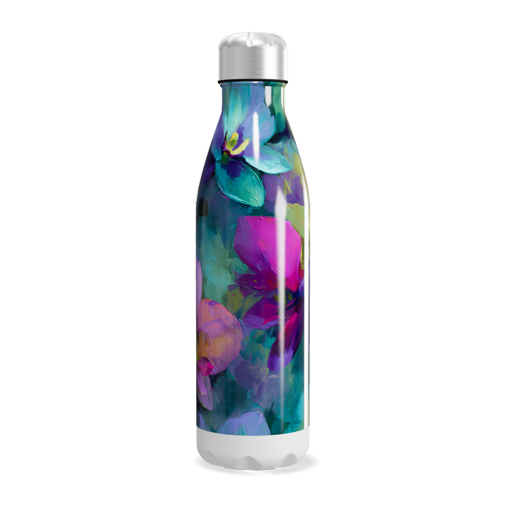 Garrafa Inox - Estampa Floral Colorida