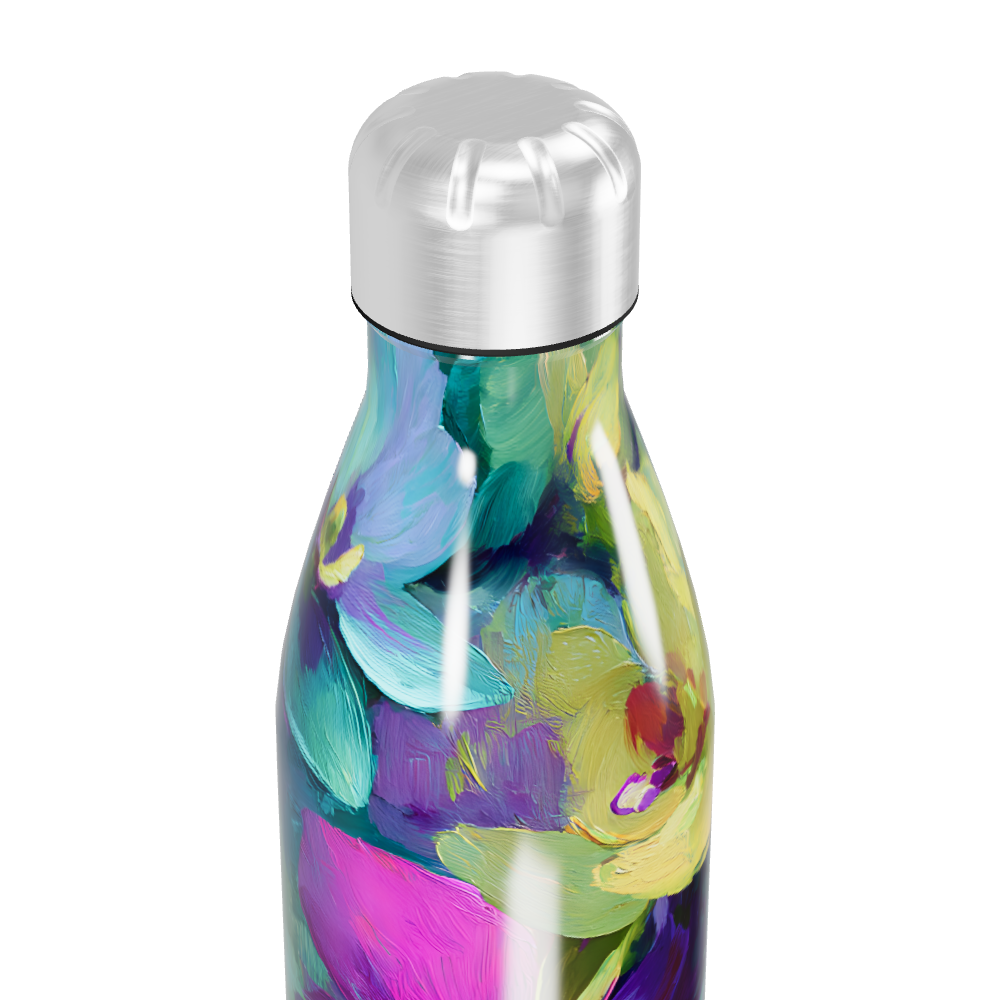 Garrafa Inox - Estampa Floral Colorida