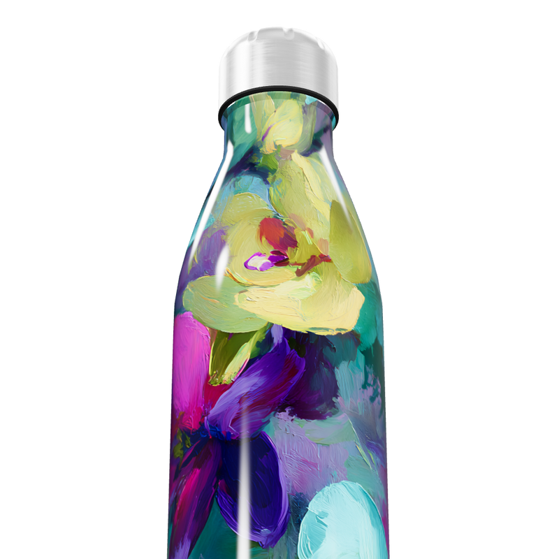 Garrafa Inox - Estampa Floral Colorida