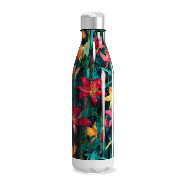 Garrafa Inox Flores Coloridas 500ml