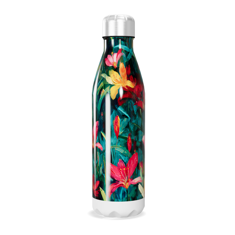 Garrafa Inox Flores Coloridas 500ml