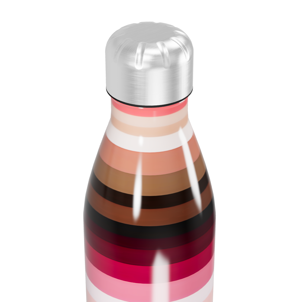 Garrafa Inox - Listras Coloridas