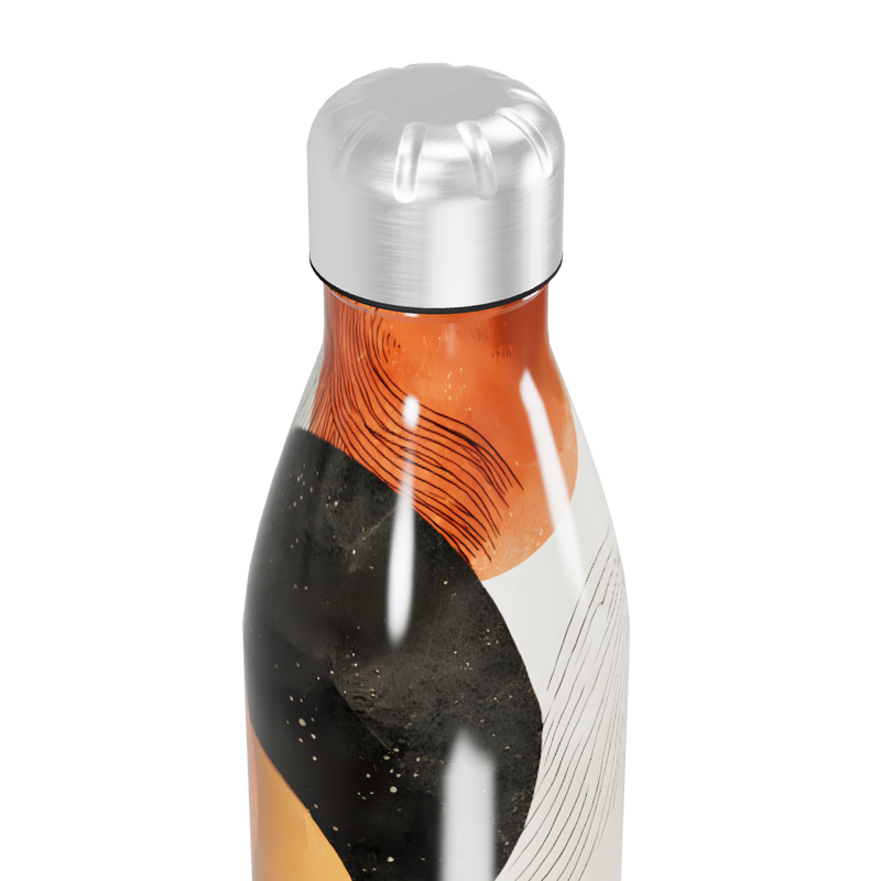 Garrafa Inox - Estampa Abstrata Colorida
