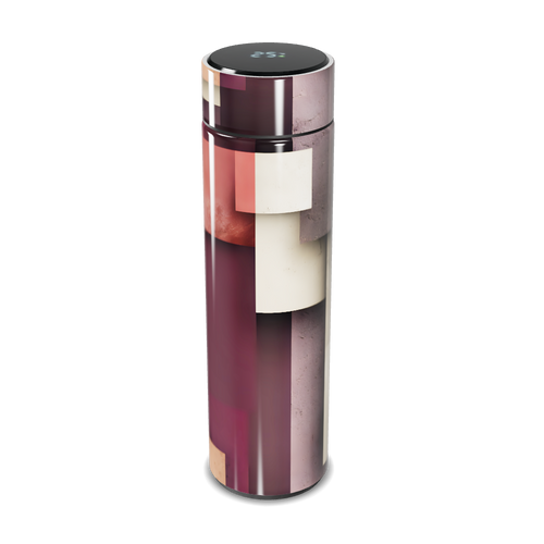 Garrafa Térmica Touch - Colorida com Estampa Geométrica