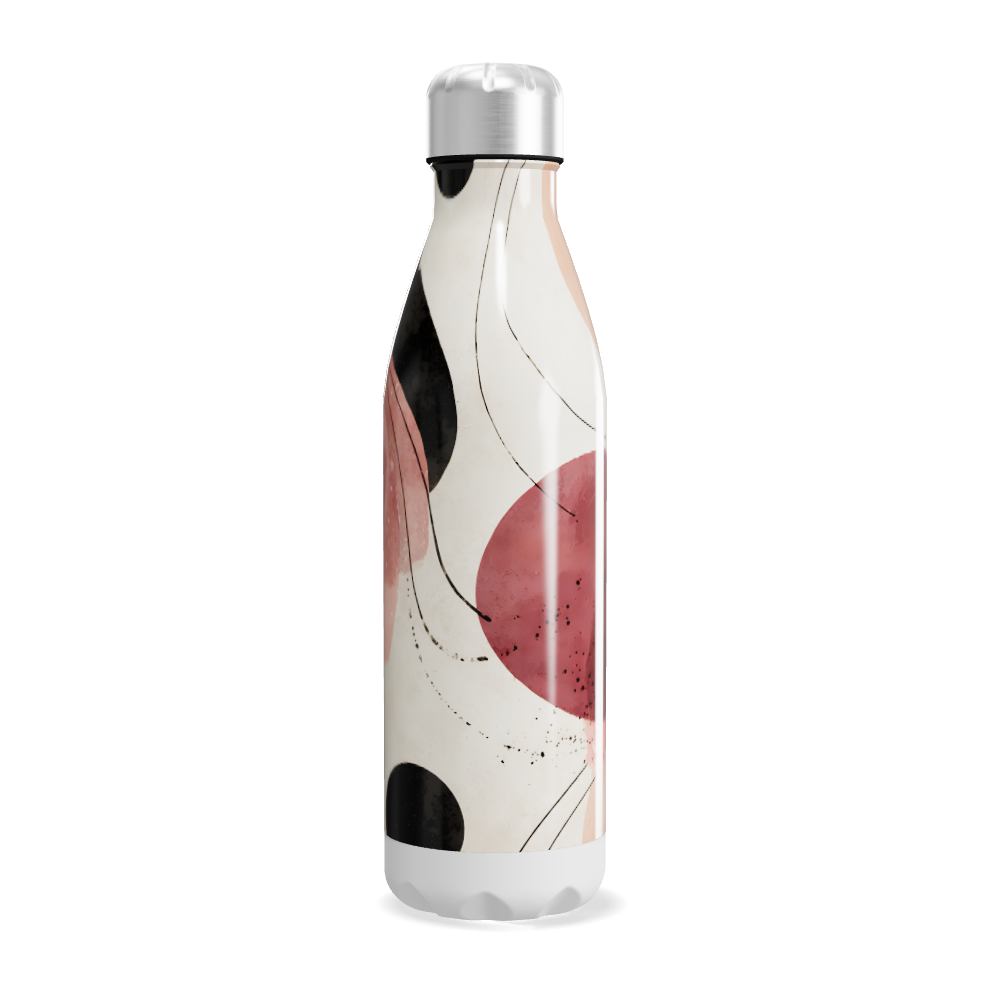 Garrafa Inox - Estampa Abstrata Colorida