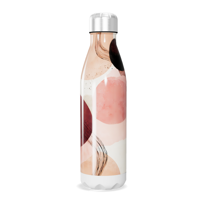Garrafa Inox - Estampa Abstrata Colorida