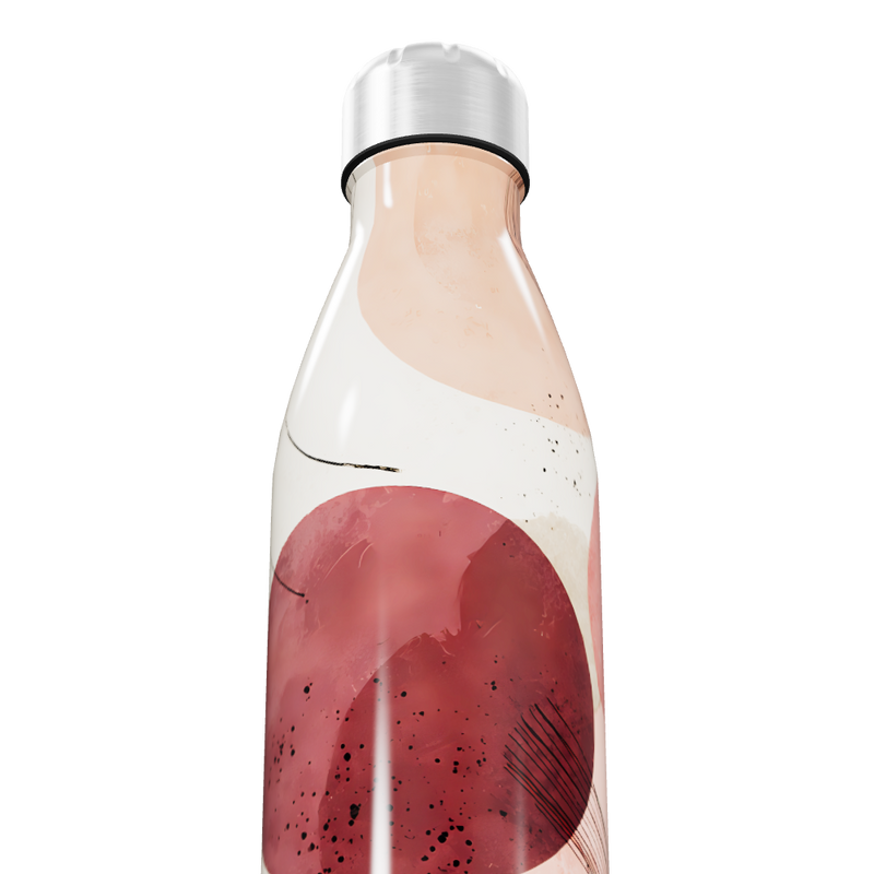 Garrafa Inox - Estampa Abstrata Colorida