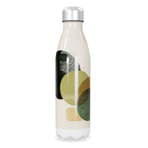 Garrafa Inox Estampada - Design Abstrato