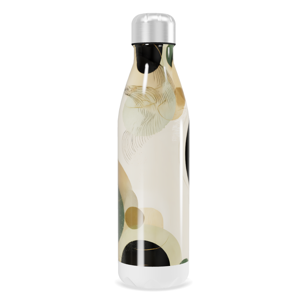 Garrafa Inox Estampada - Design Abstrato
