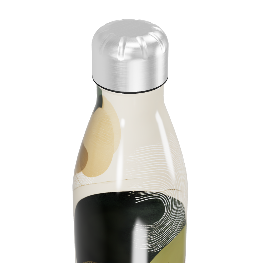 Garrafa Inox Estampada - Design Abstrato