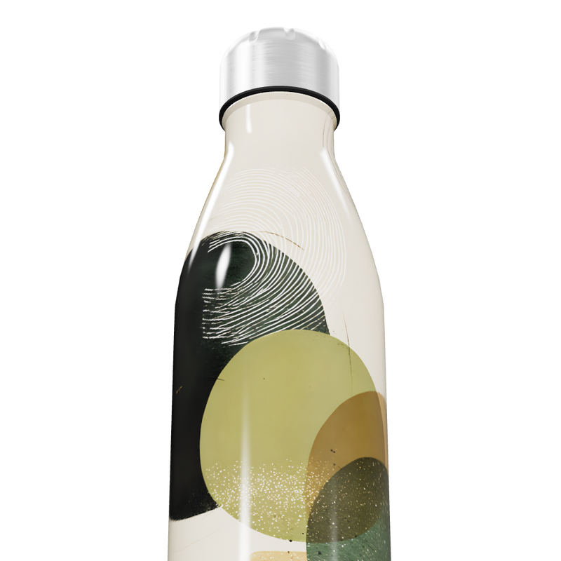 Garrafa Inox Estampada - Design Abstrato