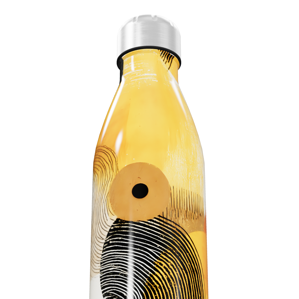 Garrafa Inox - Estampa Abstrata Colorida