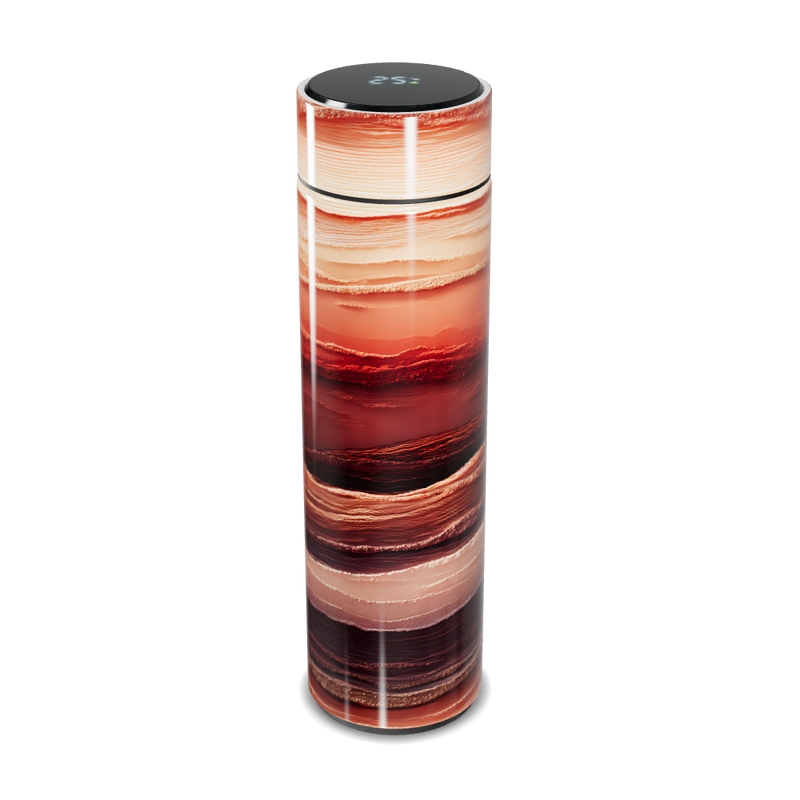 Garrafa Térmica Touch - Listras Vermelhas