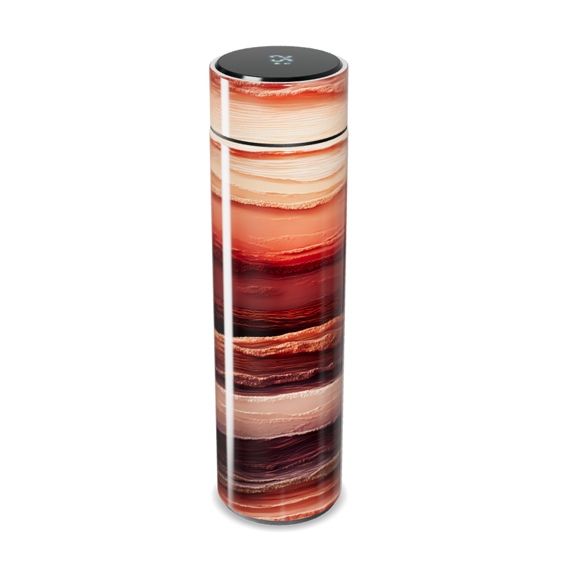 Garrafa Térmica Touch - Listras Vermelhas