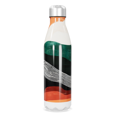Garrafa Inox - Estampa Colorida Abstrata