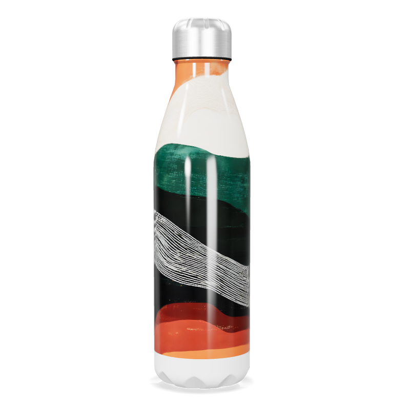 Garrafa Inox - Estampa Colorida Abstrata