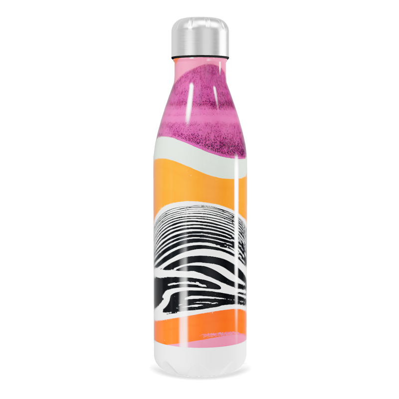 Garrafa Inox Estampada Colorida 500ml