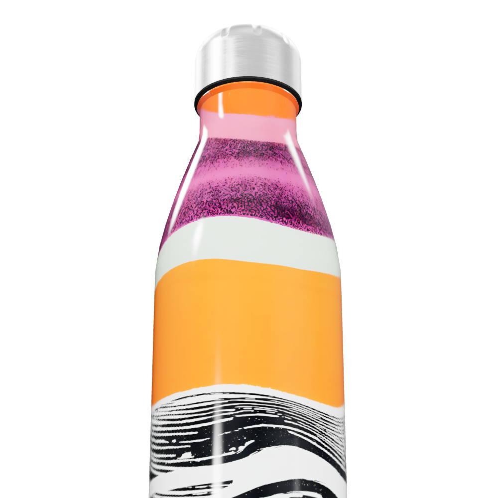 Garrafa Inox Estampada Colorida 500ml