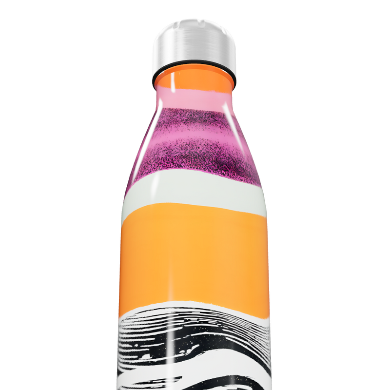 Garrafa Inox Estampada Colorida 500ml