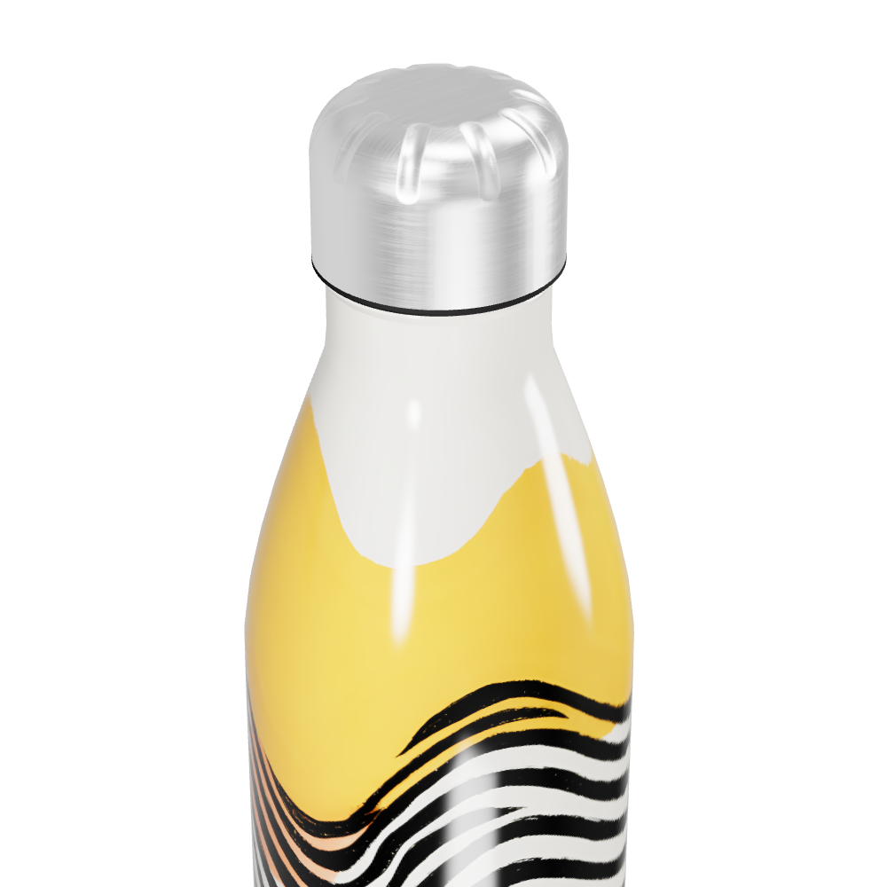 Garrafa Inox - Estampa Colorida Ondas