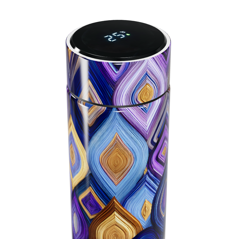 Garrafa Térmica Touch - Estampa Geométrica Colorida