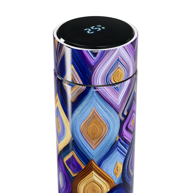 Garrafa Térmica Touch - Estampa Geométrica Colorida