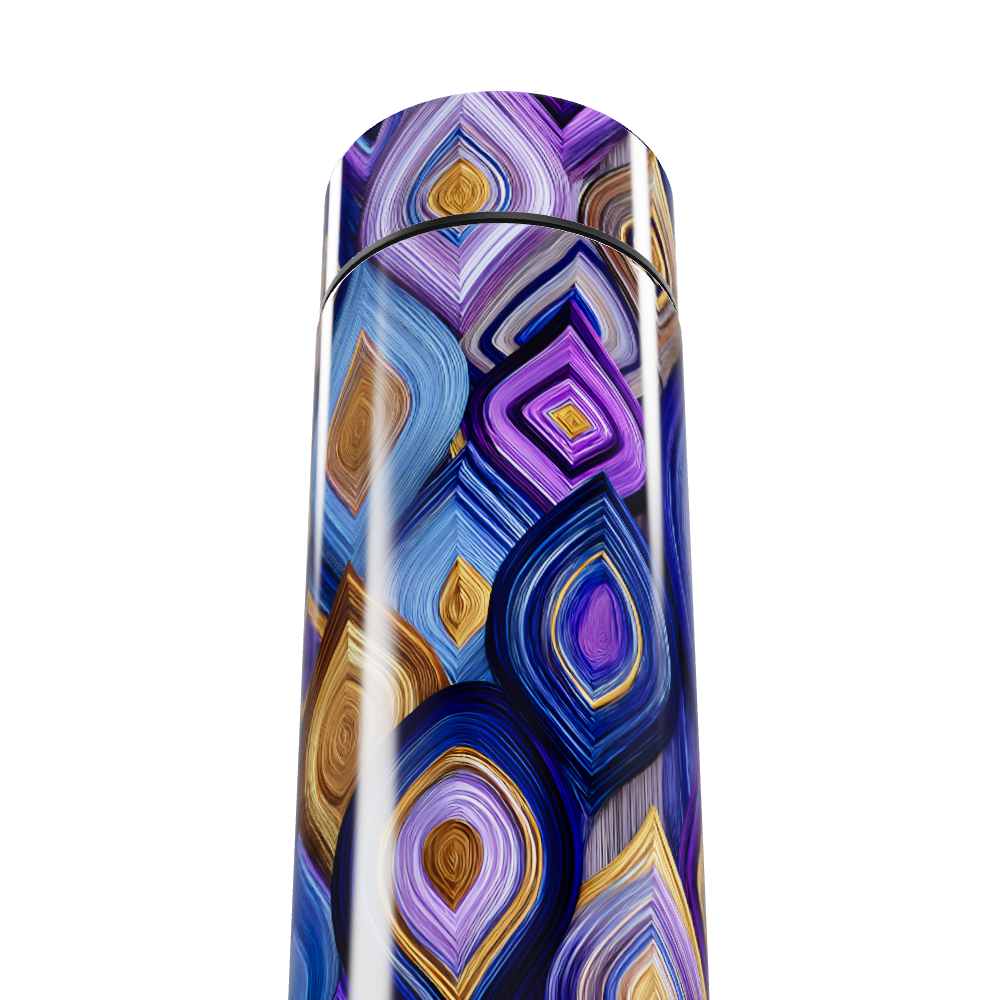 Garrafa Térmica Touch - Estampa Geométrica Colorida