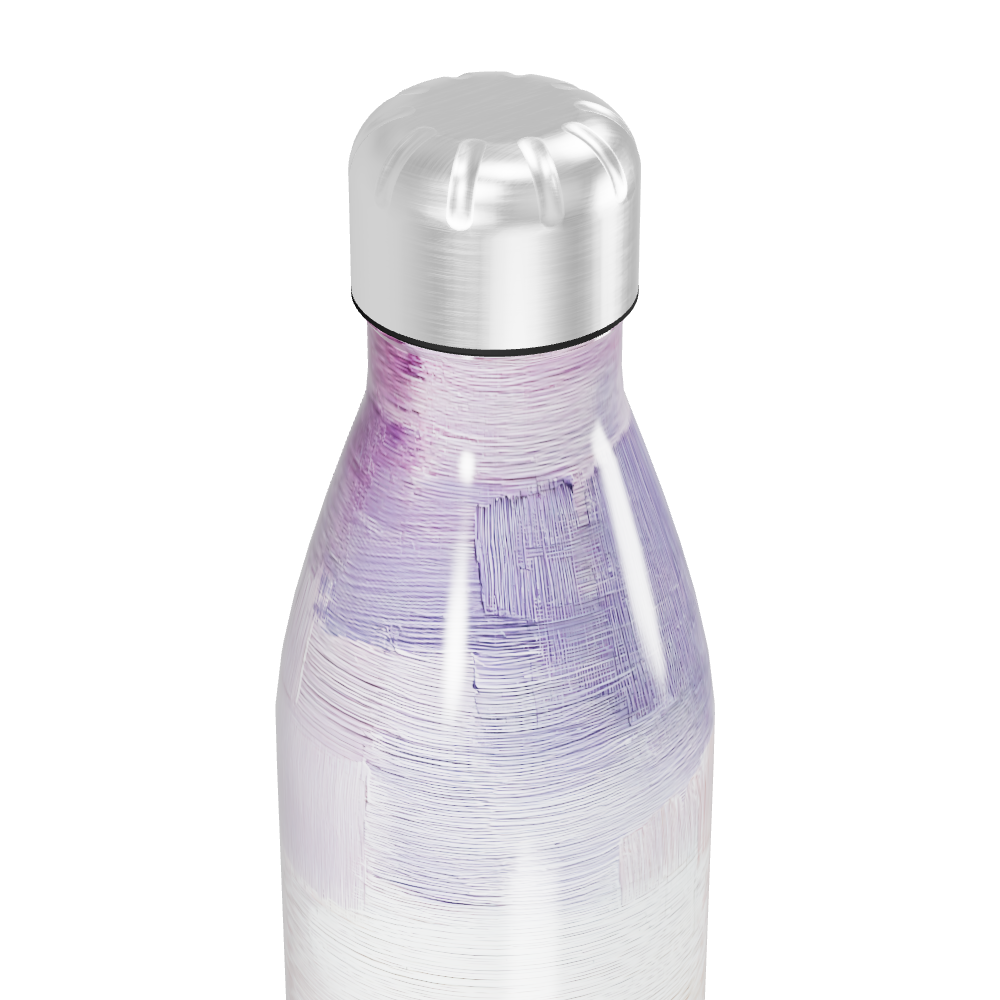 Garrafa Inox Branca e Roxa - Efeito Degradê