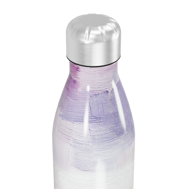 Garrafa Inox Branca e Roxa - Efeito Degradê