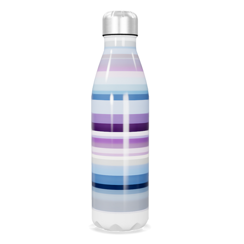 Garrafa Inox Listrada - Tons de Azul e Roxo