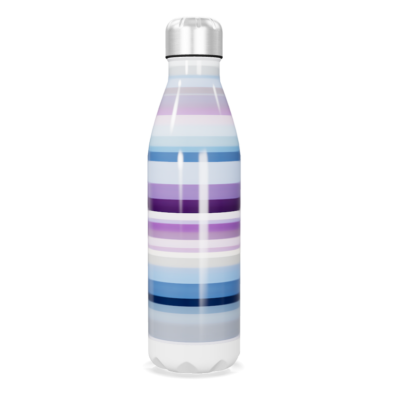 Garrafa Inox Listrada - Tons de Azul e Roxo
