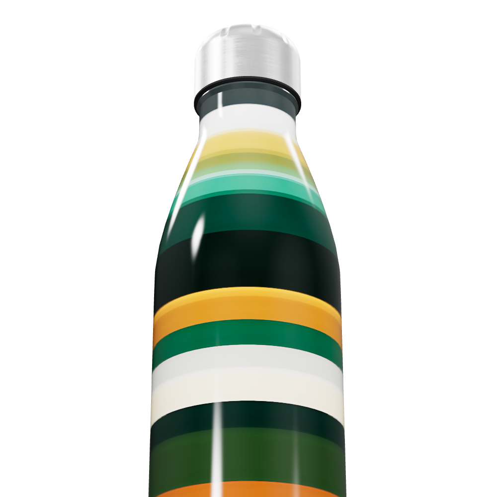 Garrafa Inox Listras Coloridas 500ml