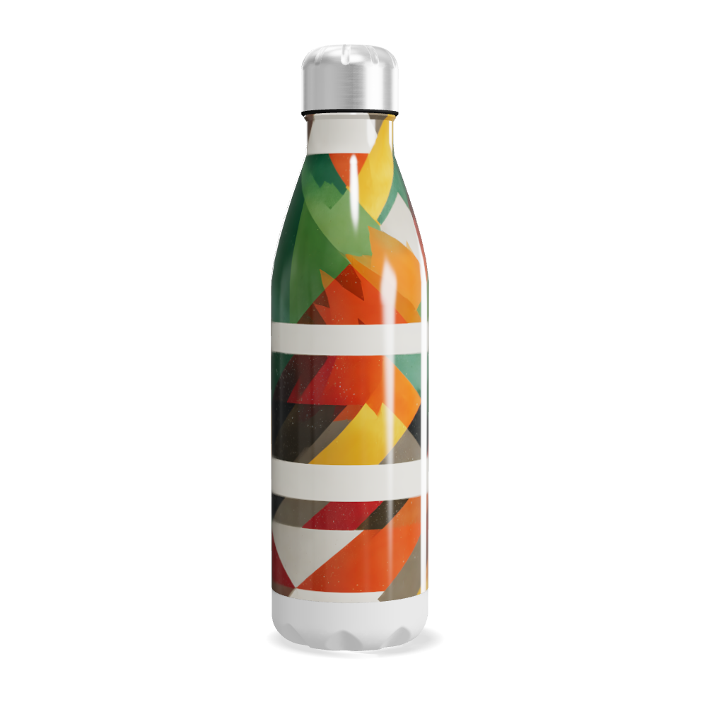 Garrafa Inox - Colorida Geométrica 500ml