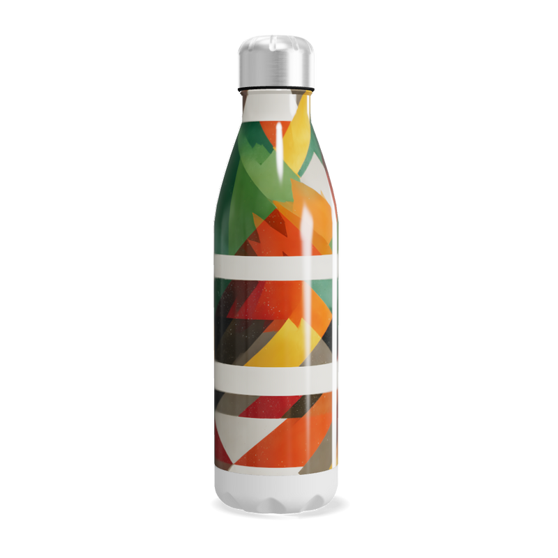 Garrafa Inox - Colorida Geométrica 500ml