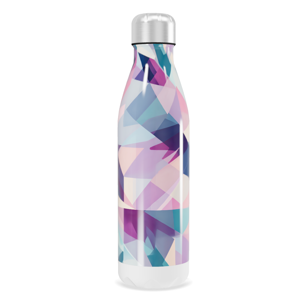 Garrafa Inox - Estampa Geométrica Colorida