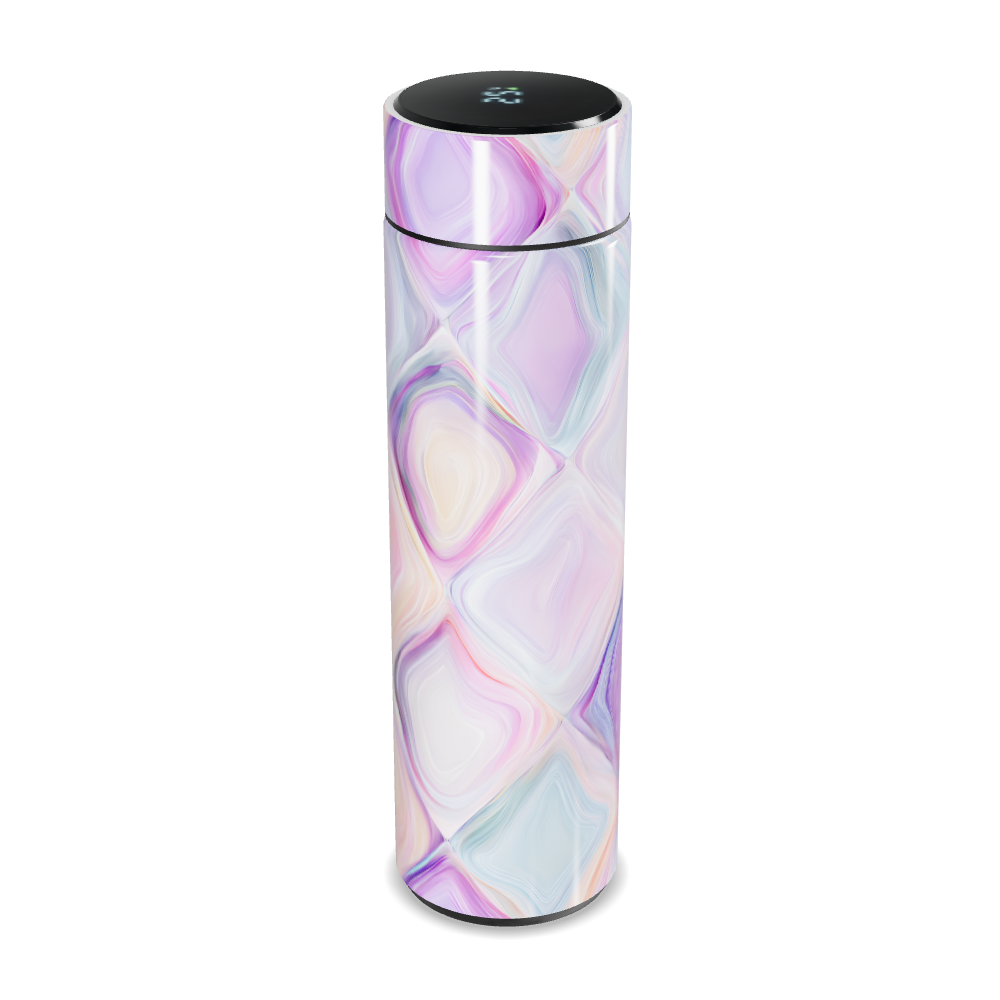 Garrafa Térmica Touch - Estampa Marmorizada Pastel