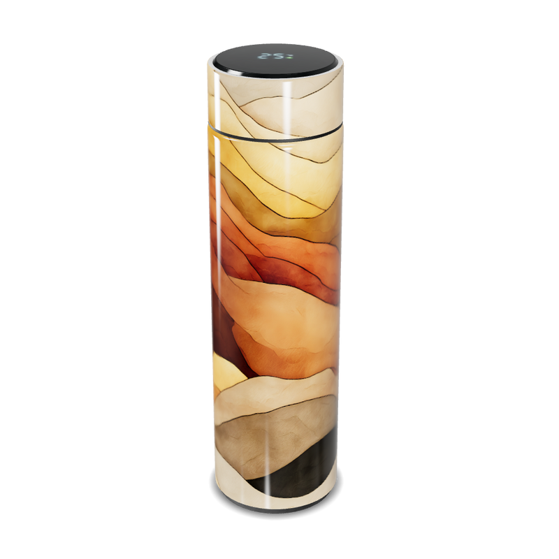 Garrafa Térmica Touch - Estampa Abstrata Colorida