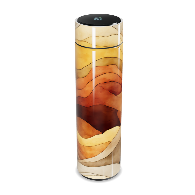 Garrafa Térmica Touch - Estampa Abstrata Colorida