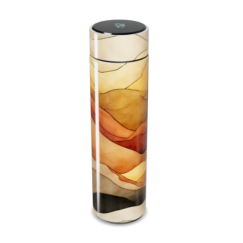 Garrafa Térmica Touch - Estampa Abstrata Colorida