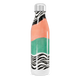 Garrafa Inox Colorida Listras Zebrada