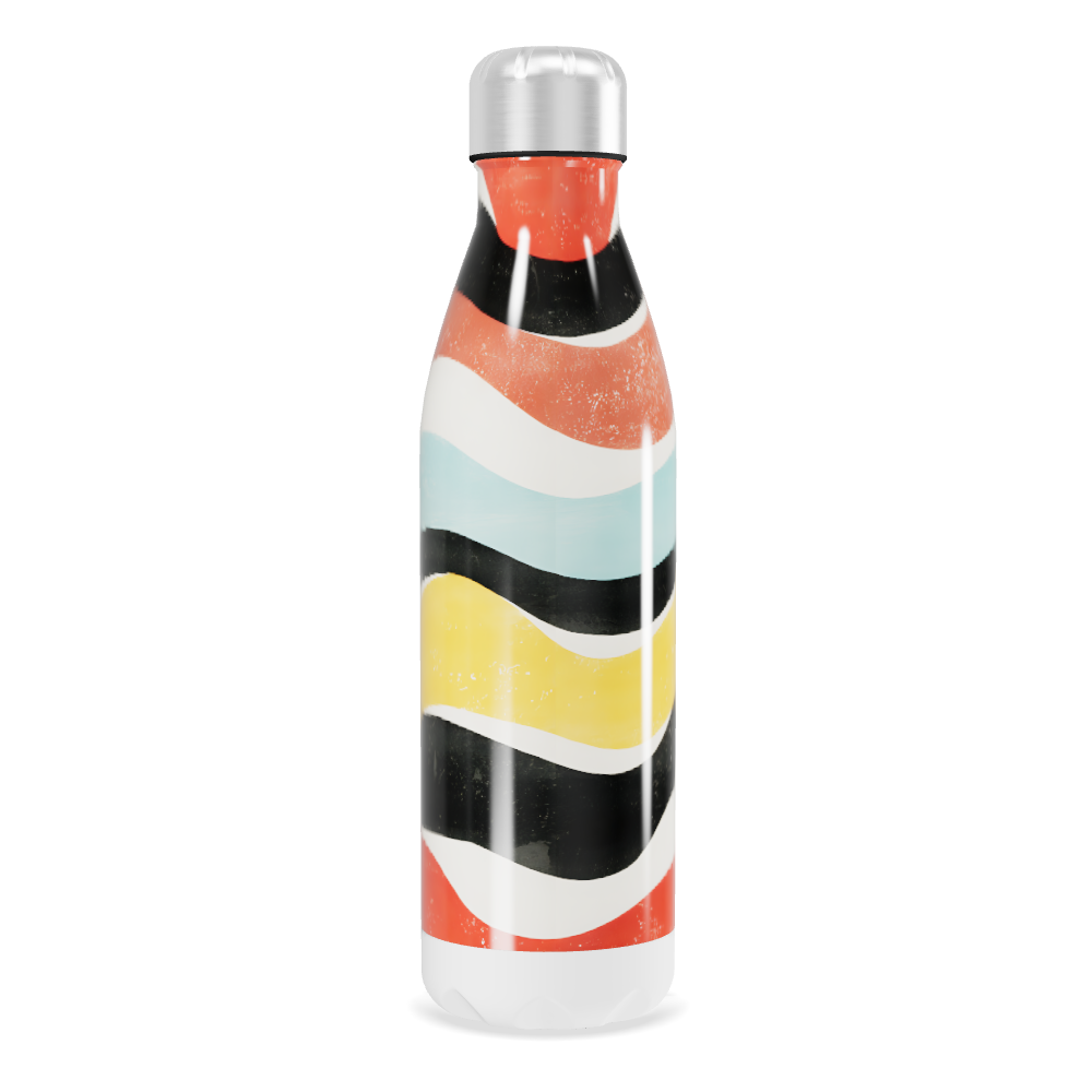 Garrafa Inox Estampada Cores Vibrantes