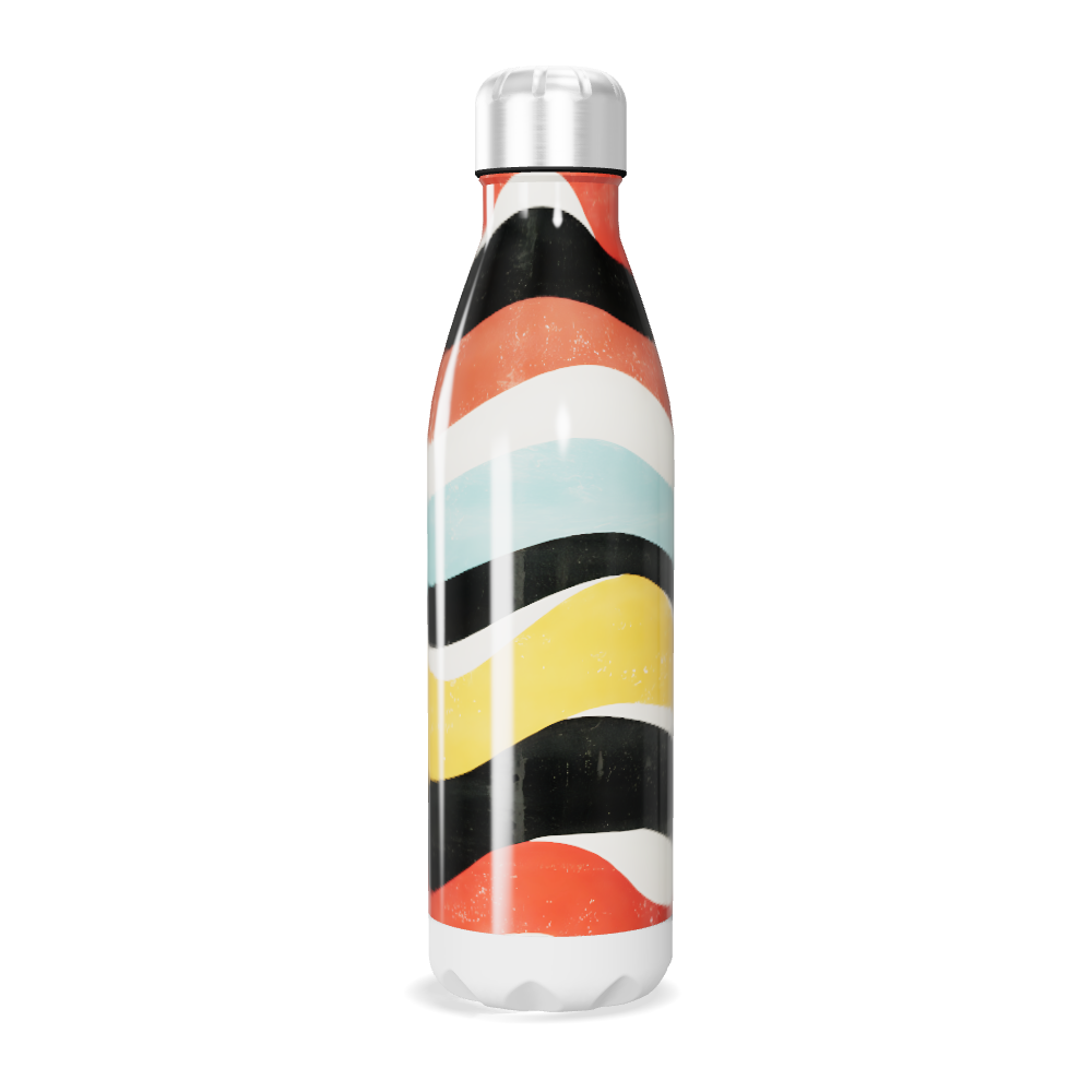 Garrafa Inox Estampada Cores Vibrantes