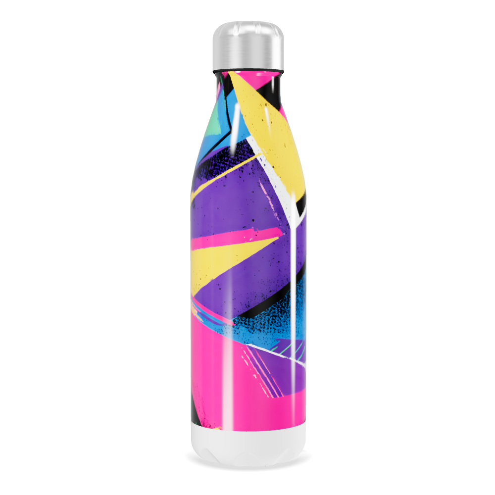 Garrafa Inox - Estampa Colorida Geométrica