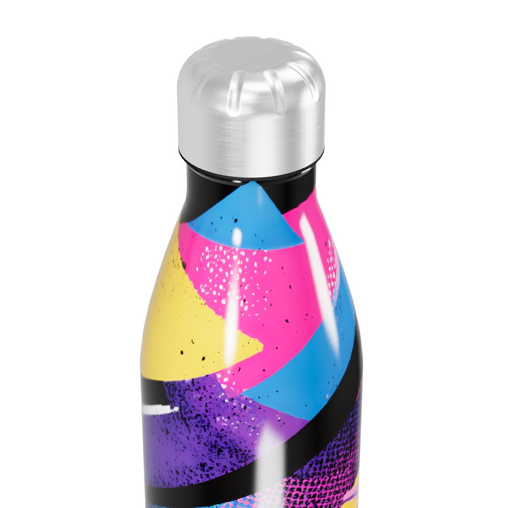 Garrafa Inox - Estampa Colorida Geométrica