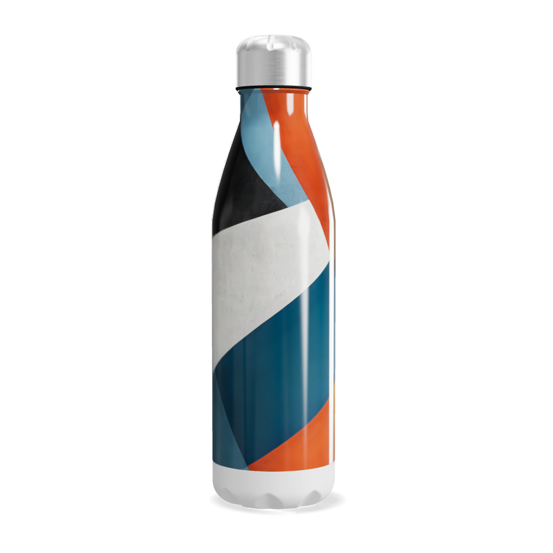 Garrafa Inox - Colorida com Estampa Geométrica