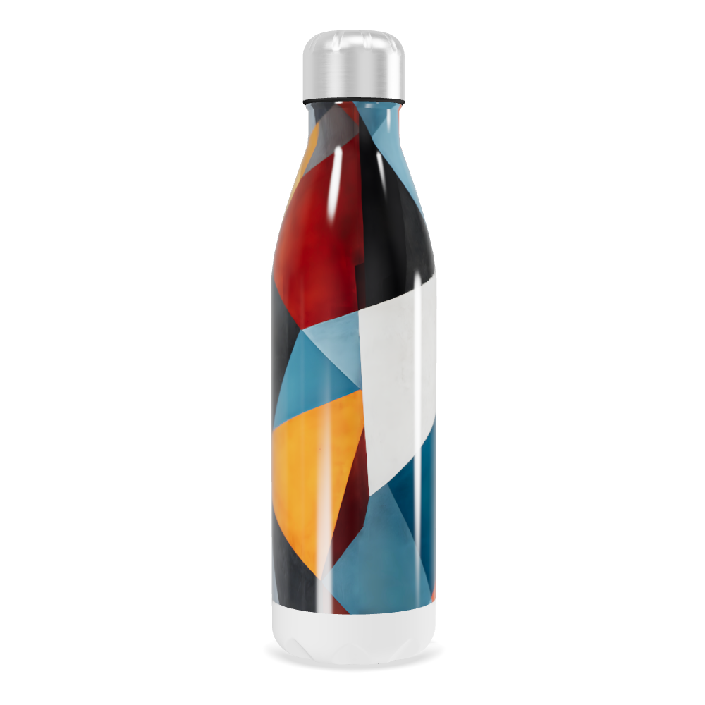 Garrafa Inox - Colorida com Estampa Geométrica